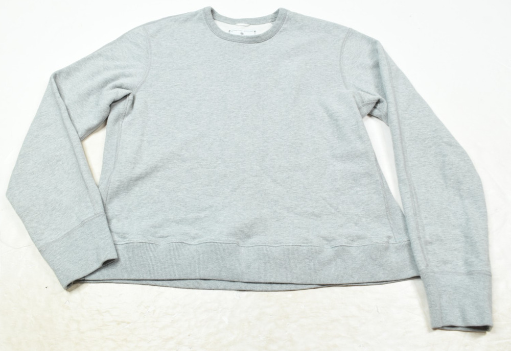 Reigning Champ Sweat Shirt Womens Medium Gray Long Sleeve Crew Neck Terry